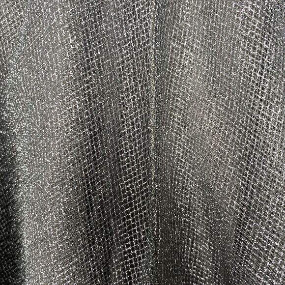 LAUREN CONRAD Skirt Metallic Tulle Layered Mini Pull-On Womens XL Gray Silver - Picture 5 of 10